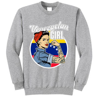 Arepas Latin America Venezuelan Wo Girl Gift Venezuela Tall Sweatshirt