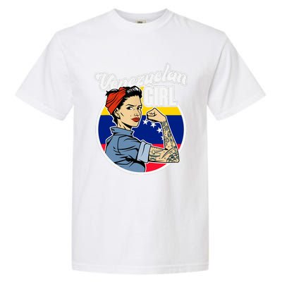 Arepas Latin America Venezuelan Wo Girl Gift Venezuela Garment-Dyed Heavyweight T-Shirt