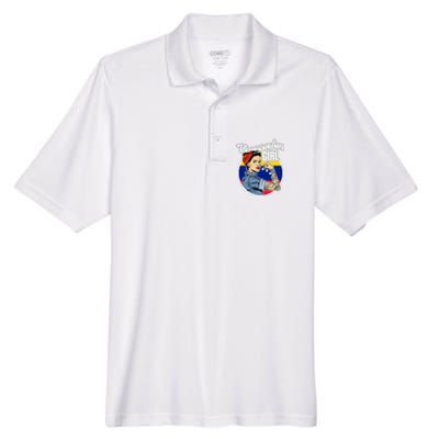 Arepas Latin America Venezuelan Wo Girl Gift Venezuela Men's Origin Performance Piqué Polo