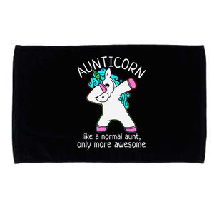 Aunticorn Like A Normal Aunt Only More Awesome Auntie Gift Microfiber Hand Towel