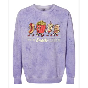 Amc Lobby Amc ItS Snack Time Colorblast Crewneck Sweatshirt