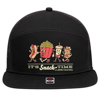 Amc Lobby Amc ItS Snack Time 7 Panel Mesh Trucker Snapback Hat