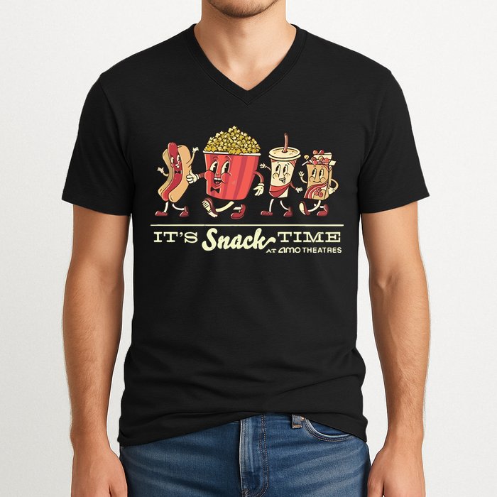 Amc Lobby Amc ItS Snack Time V-Neck T-Shirt