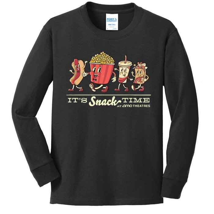 Amc Lobby Amc ItS Snack Time Kids Long Sleeve Shirt