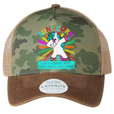 Aunticorn Like A Normal Aunt Only More Awesome Great Gift Legacy Tie Dye Trucker Hat