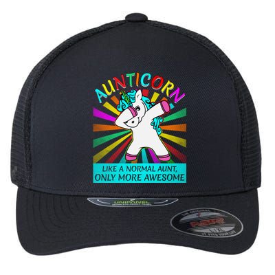 Aunticorn Like A Normal Aunt Only More Awesome Great Gift Flexfit Unipanel Trucker Cap