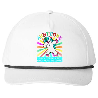 Aunticorn Like A Normal Aunt Only More Awesome Great Gift Snapback Five-Panel Rope Hat