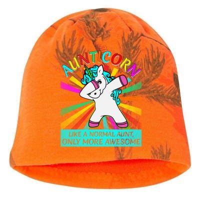 Aunticorn Like A Normal Aunt Only More Awesome Great Gift Kati - Camo Knit Beanie