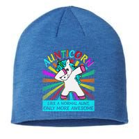 Aunticorn Like A Normal Aunt Only More Awesome Great Gift Sustainable Beanie