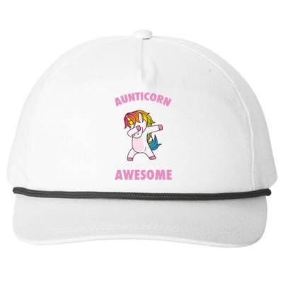 Aunticorn Like A Normal Aunt Only More Awesome Unicorn Aunt Cool Gift Snapback Five-Panel Rope Hat