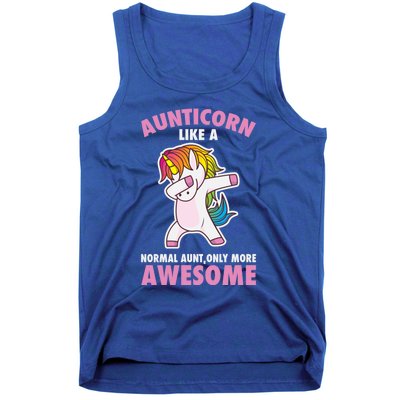 Aunticorn Like A Normal Aunt Only More Awesome Unicorn Aunt Cool Gift Tank Top