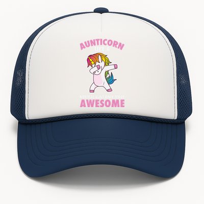 Aunticorn Like A Normal Aunt Only More Awesome Unicorn Aunt Cool Gift Trucker Hat