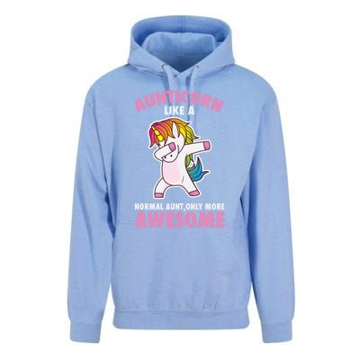 Aunticorn Like A Normal Aunt Only More Awesome Unicorn Aunt Cool Gift Unisex Surf Hoodie