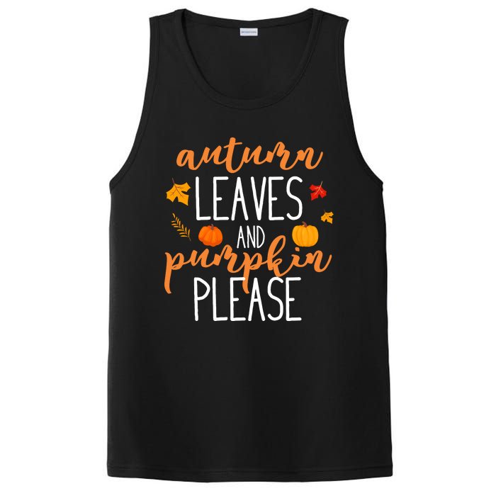 Autumn Leaves And Pumpkin Please PosiCharge Competitor Tank