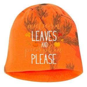 Autumn Leaves And Pumpkin Please Kati - Camo Knit Beanie