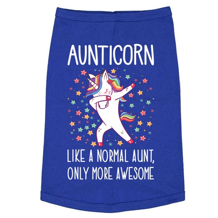 Aunticorn Like A Normal Aunt Only More Awesome Unicorn Aunt Gift Doggie Tank