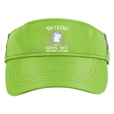 Aunticorn Like An Aunt Only Awesome Cute Family Unicorn Funny Gift Adult Drive Performance Visor