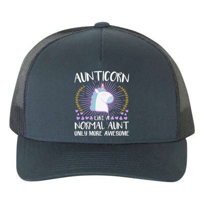 Aunticorn Like An Aunt Only Awesome Cute Family Unicorn Funny Gift Yupoong Adult 5-Panel Trucker Hat