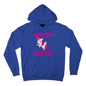 Aunticorn Like An Aunt Only Awesome Dabbing Unicorn Auntie Gift Hoodie