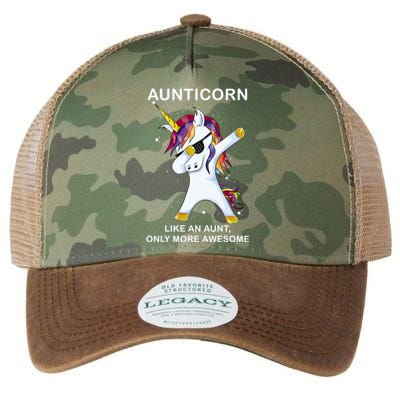 Aunticorn Like An Aunt Only Awesome Dabbing Unicorn Dab Gift Cool Gift Legacy Tie Dye Trucker Hat