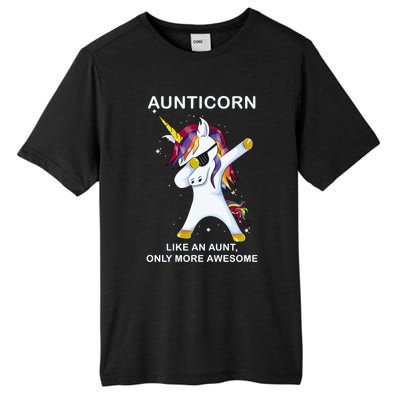 Aunticorn Like An Aunt Only Awesome Dabbing Unicorn Dab Gift Cool Gift Tall Fusion ChromaSoft Performance T-Shirt