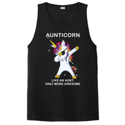 Aunticorn Like An Aunt Only Awesome Dabbing Unicorn Dab Gift Cool Gift PosiCharge Competitor Tank