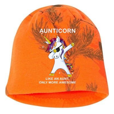 Aunticorn Like An Aunt Only Awesome Dabbing Unicorn Dab Gift Cool Gift Kati - Camo Knit Beanie