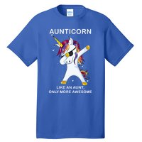 Aunticorn Like An Aunt Only Awesome Dabbing Unicorn Dab Gift Cool Gift Tall T-Shirt