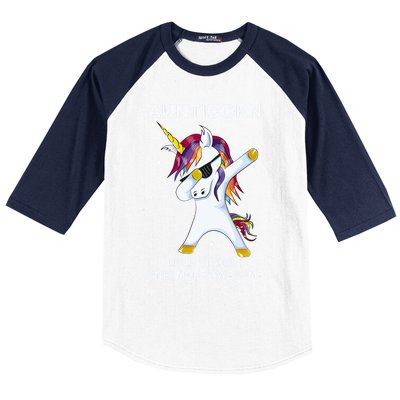 Aunticorn Like An Aunt Only Awesome Dabbing Unicorn Dab Gift Cool Gift Baseball Sleeve Shirt