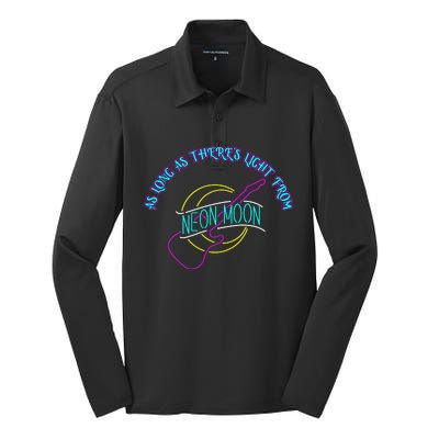 As Long As There's Light From Neon Moon Silk Touch Performance Long Sleeve Polo