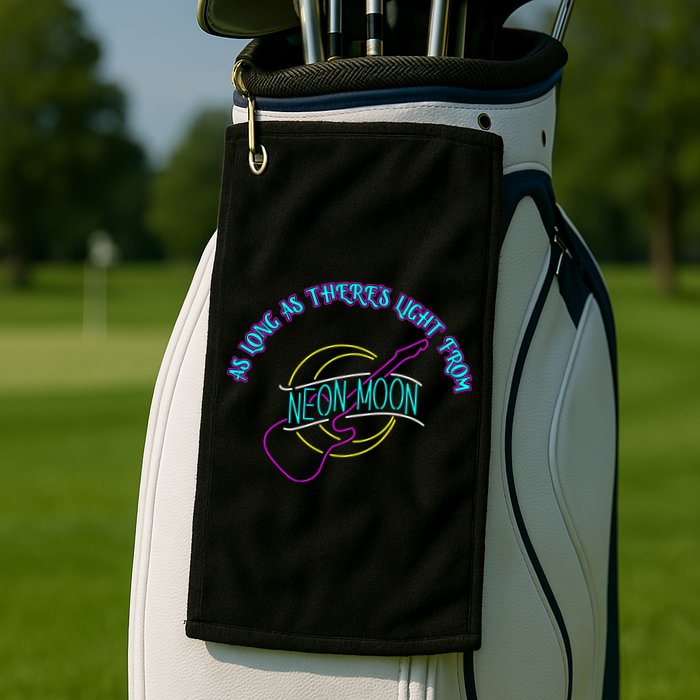 As Long As There's Light From Neon Moon Golf Towel