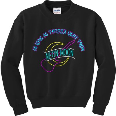 As Long As There's Light From Neon Moon Kids Sweatshirt
