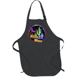 As Long As Theres Light From A Neon Moon Country Full-Length Apron With Pockets