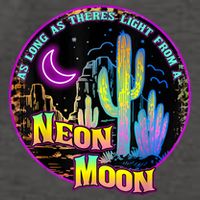 As Long As Theres Light From A Neon Moon Country Vector Backpack