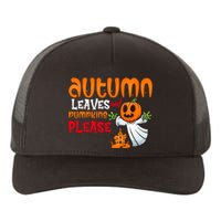 Autumn Leaves And Pumpkins Please Yupoong Adult 5-Panel Trucker Hat