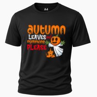 Autumn Leaves And Pumpkins Please Cooling Performance Crew T-Shirt