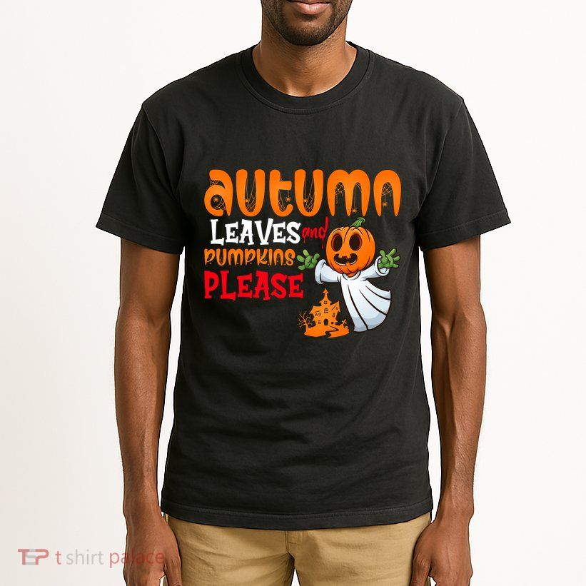 Autumn Leaves And Pumpkins Please Tall T-Shirt