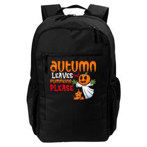 Autumn Leaves And Pumpkins Please Daily Commute Backpack