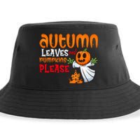 Autumn Leaves And Pumpkins Please Sustainable Bucket Hat