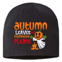 Autumn Leaves And Pumpkins Please Sustainable Beanie