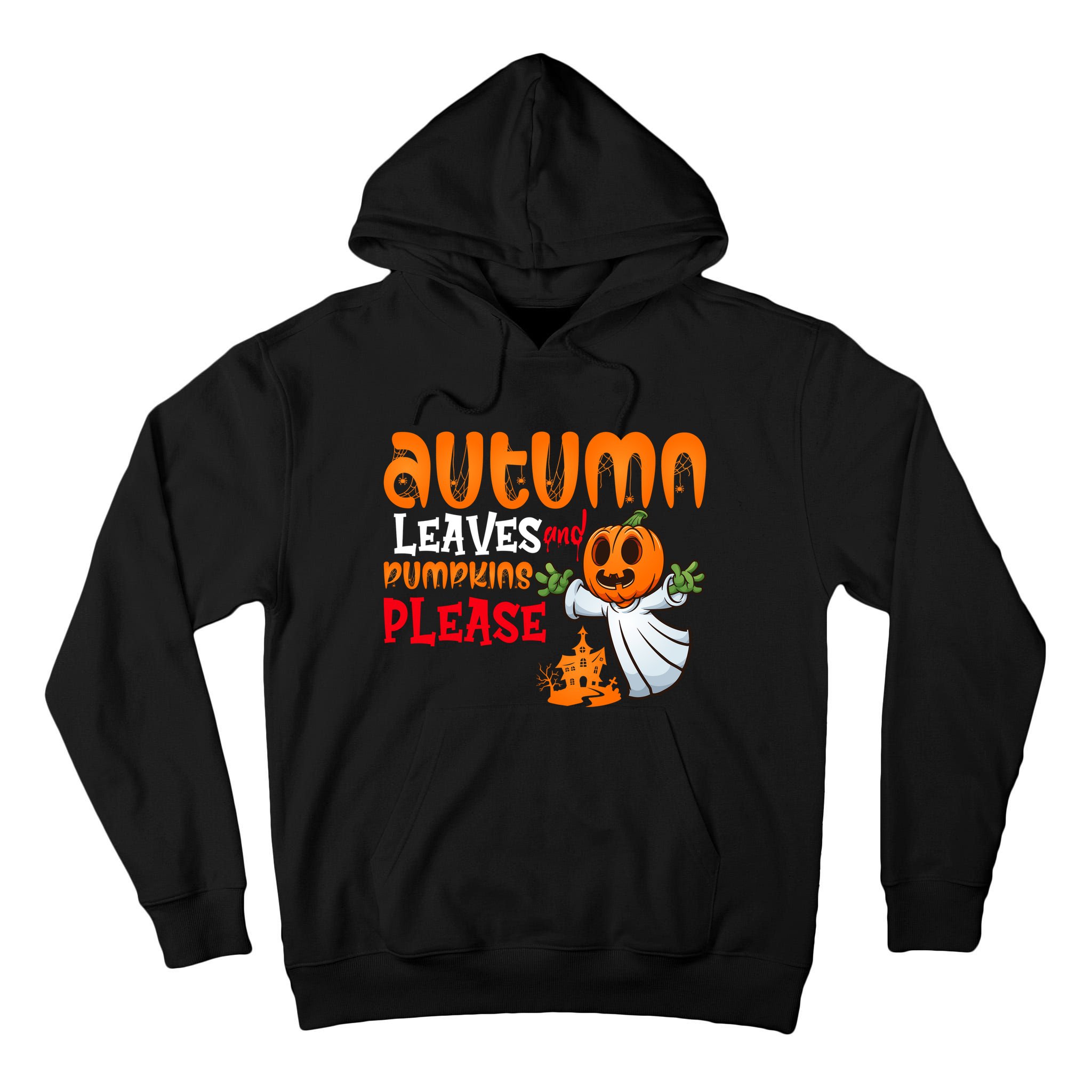 Autumn Leaves And Pumpkins Please Tall Hoodie