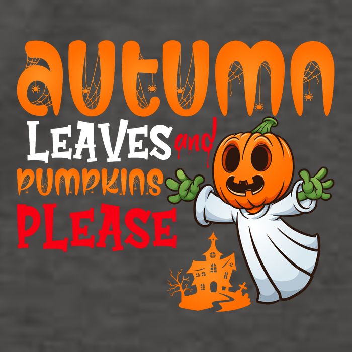 Autumn Leaves And Pumpkins Please Vector Backpack