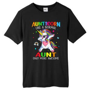 Aunticorn Like An Aunt Only Awesome Dabbing Unicorn Gift Tall Fusion ChromaSoft Performance T-Shirt