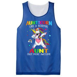 Aunticorn Like An Aunt Only Awesome Dabbing Unicorn Gift Mesh Reversible Basketball Jersey Tank