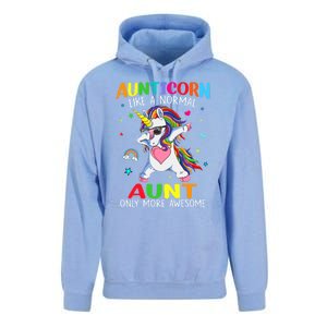 Aunticorn Like An Aunt Only Awesome Dabbing Unicorn Gift Unisex Surf Hoodie