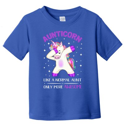 Aunticorn Like An Aunt Only Awesome Dabbing Unicorn Cute Gift Toddler T-Shirt