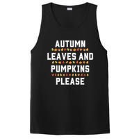 Autumn Leaves And Pumpkins Please Fall Season PosiCharge Competitor Tank