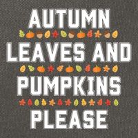 Autumn Leaves And Pumpkins Please Fall Season Cotton Canvas Backpack