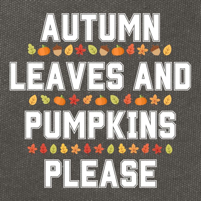 Autumn Leaves And Pumpkins Please Fall Season Cotton Canvas Backpack