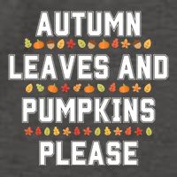Autumn Leaves And Pumpkins Please Fall Season Vector Backpack